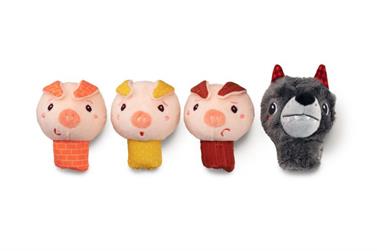LILLIPUTIENS Ttielles de dit - Los tres cerditos | 5414834834086 | Llibreria Sendak