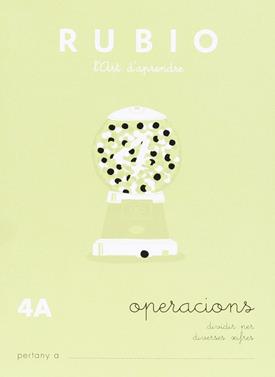 Quaderns Rubio. Operacions 4A | 9788489773073 | Rubio Polo, Enrique | Librería Sendak